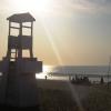 Watch tower in sea beach, Puri