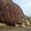 Man trying to push the Rock - Creative Thinking at Anappara