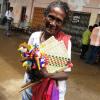 Old Woman Selling Crafts, Ramanathapuram Railway Station