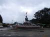 Chatrpati Shivaji statue in a circle in the way towards dudhsagar
