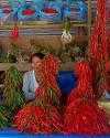 Woman Selling Chilli at Sirarakhong, Manipur