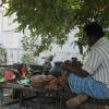 A butcher at work in Sivakasi