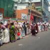 Ladies in queue before 'Nag' temple of Pulimoodu