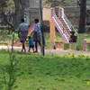 Visitors walking at the Rajaji park in Tuticorin district