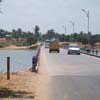 A view of Aathoor bridge over Thamirabarani river