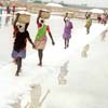 Labours at Tuticorin salt producing areas