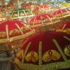 Colourful Umbrellas for Thrissur Pooram, Kerala