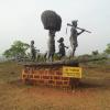Human statues at Hills in Thrissur