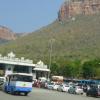 Transports Waiting for Checking in Check point, Tirumala