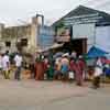People buying vegetables at Sankarankoil daily market in Nellai district