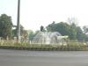 Fountain on the side of a road at Vadodara