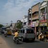 Vehicles on the Tenkasi road at Rajapalayam...