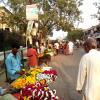 Flower Market at Bake Bihari Temple, Vrindavan