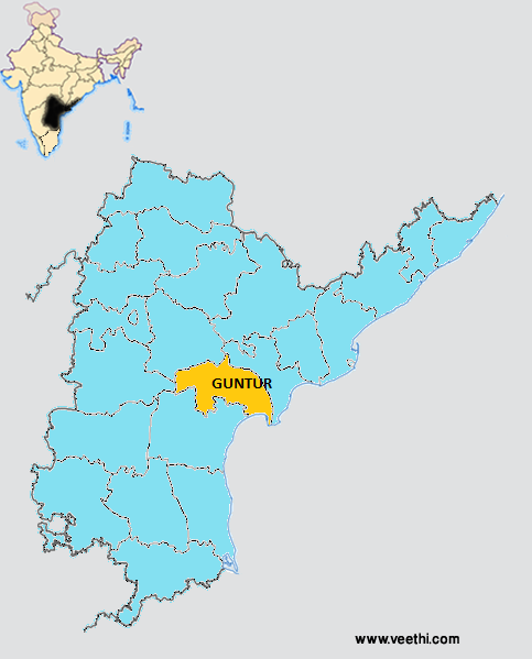 Guntur Andhra Pradesh Map Guntur District